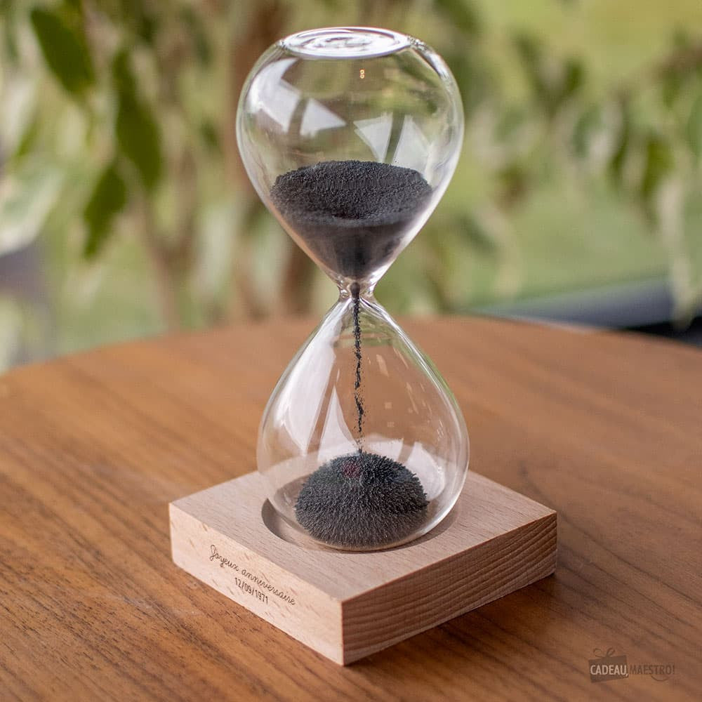 Sablier Magnétique Anniversaire à Personnaliser - Objet Déco Original