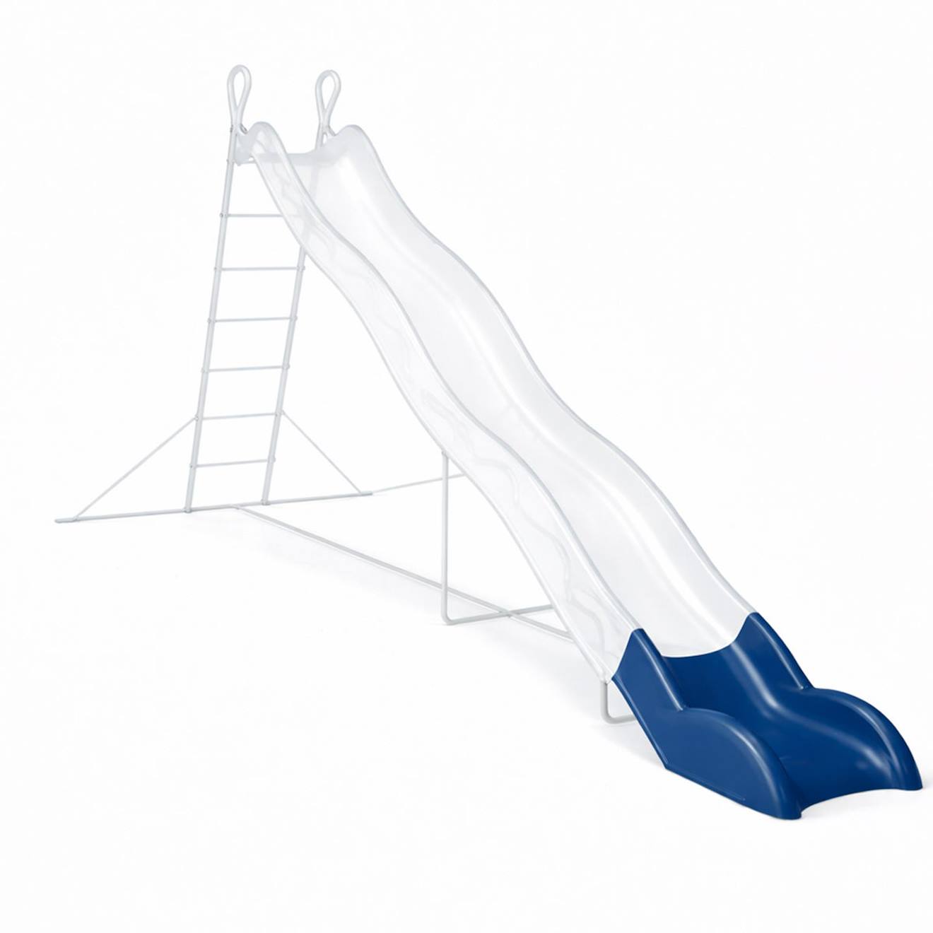 Sabot de glissière toboggan 2,63 m – partie basse pour enfants bleu