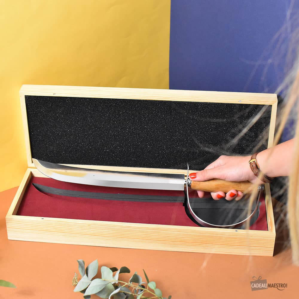 Sabre à Champagne - Coffret de Vin Personnalisé CadoMaestro