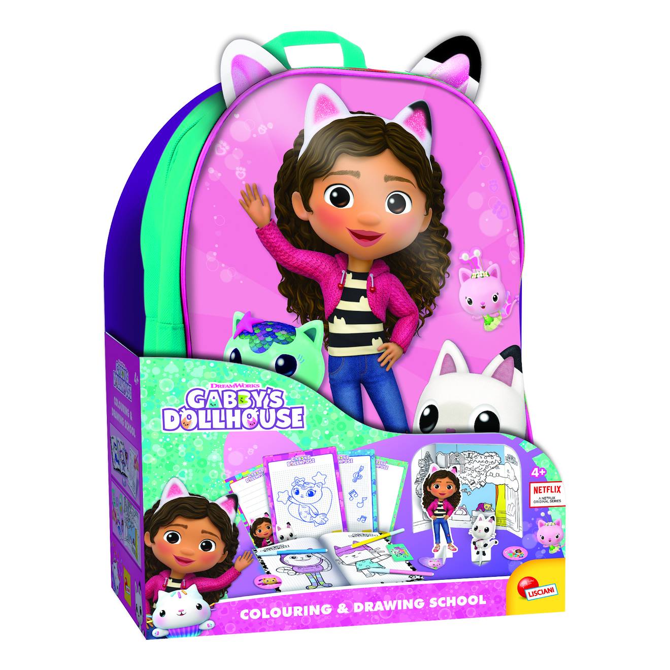 Sac a dos coloriage et école de dessins Gabby's multicolore