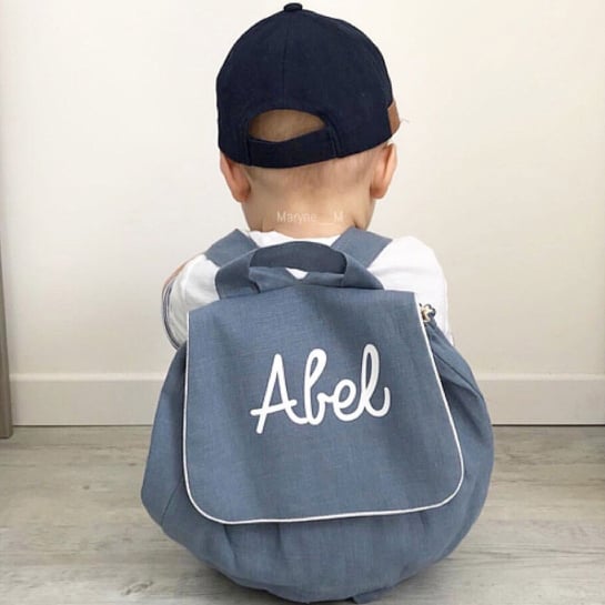 Sac à dos en lin personnalisé - Oh la la Paris