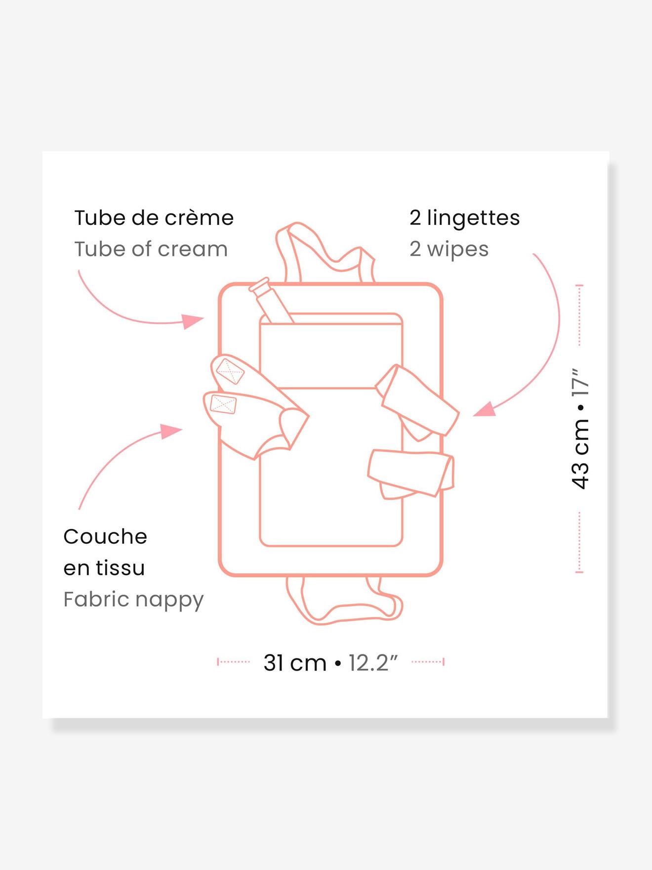 Sac à langer - rose