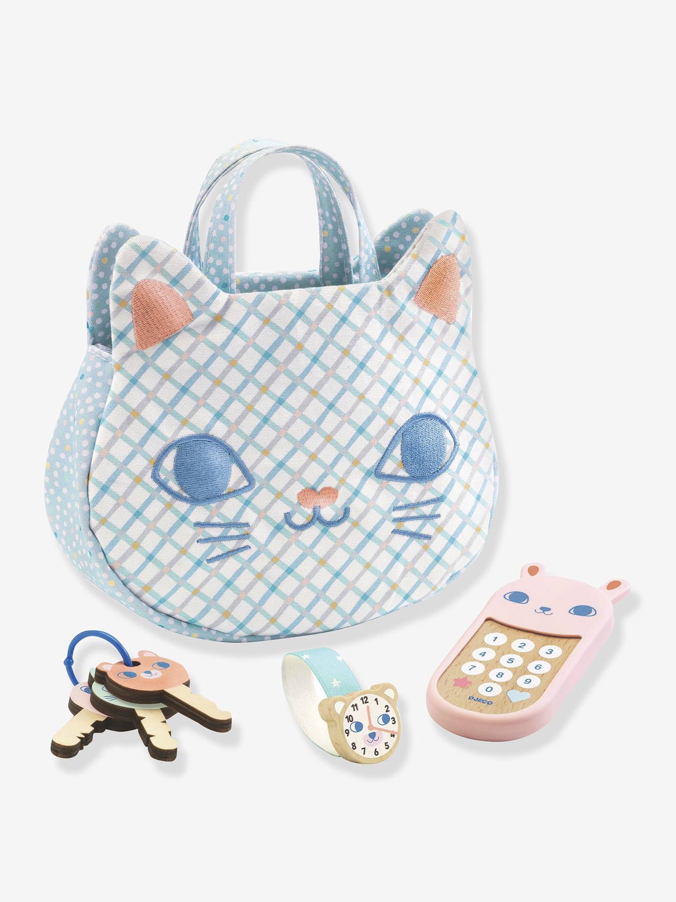 Sac à main petit chat bleu