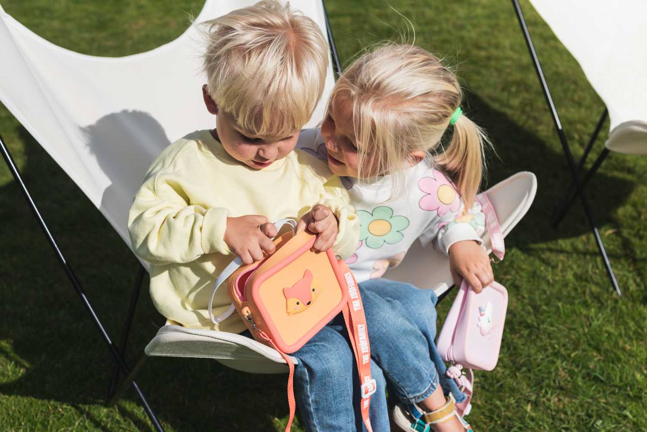 Sac appareil photo en silicone renard orange, marron, noir