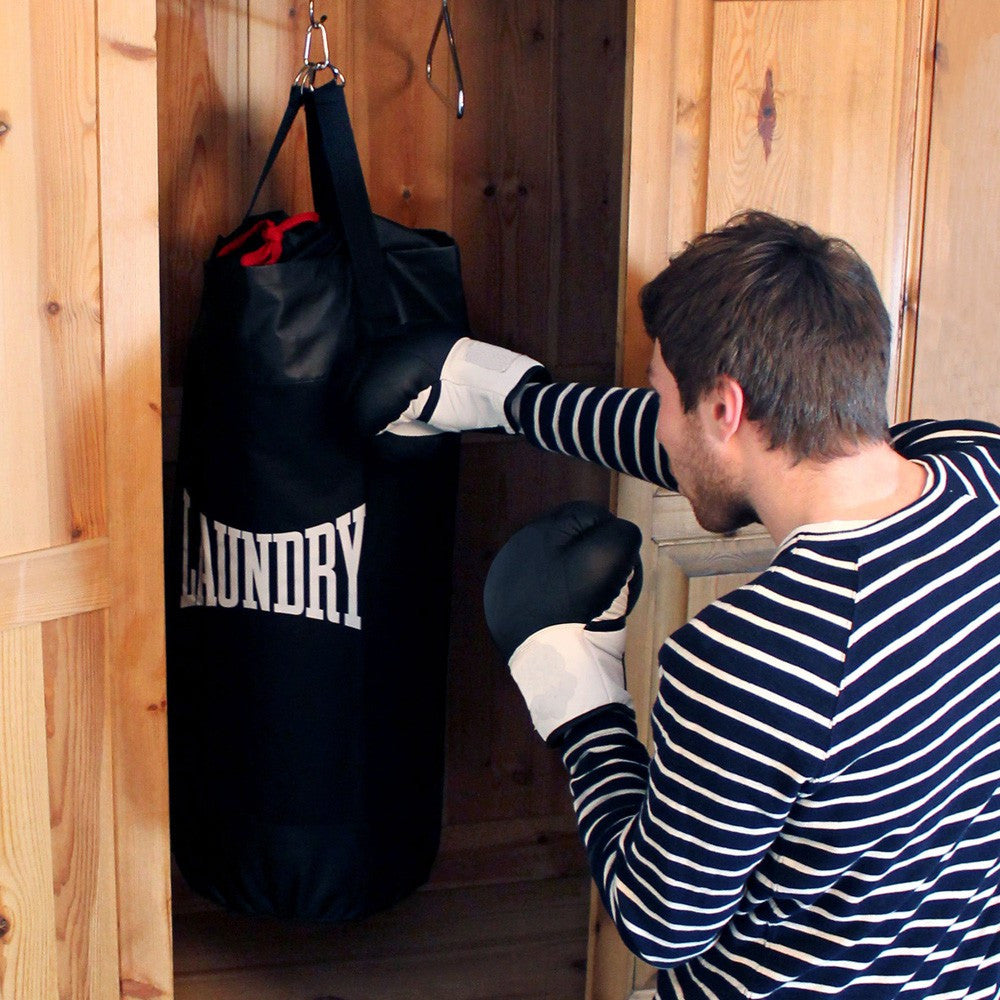 Sac à linge Punching Ball Noir - Accessoires de Rangement
