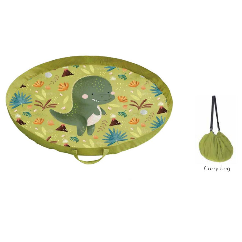 Sac pour tapis de jeu cracky le dinosaure vert