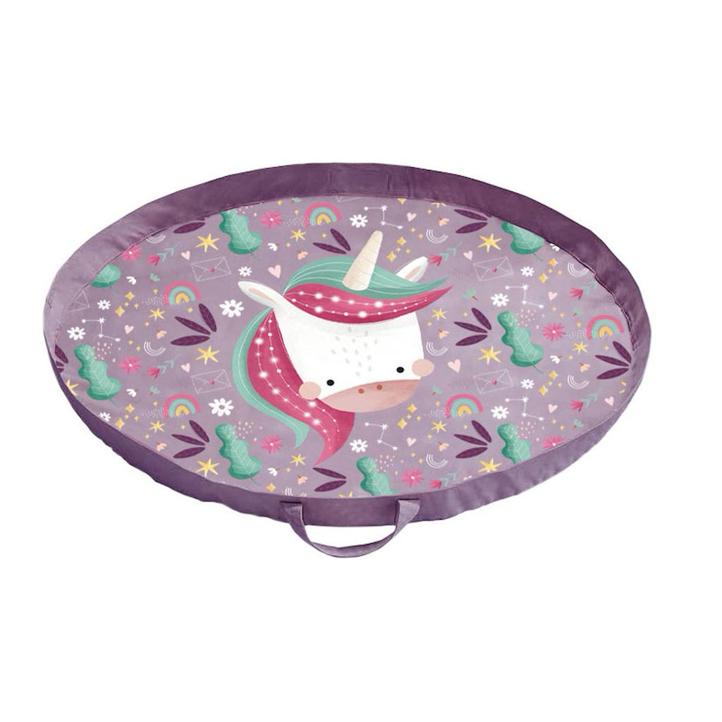 Sac pour tapis de jeu sparkly la licorne violet