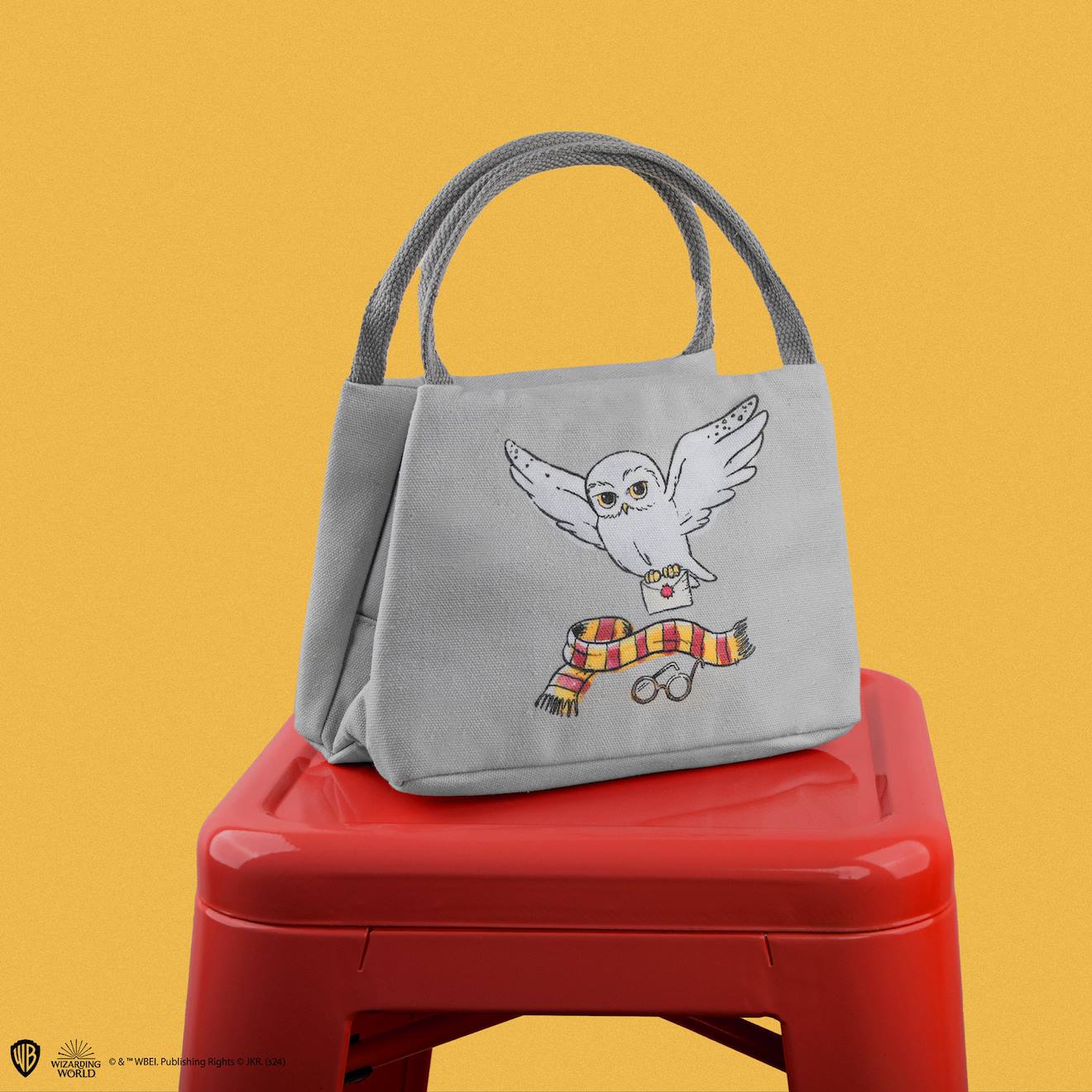 Sac Repas Isotherme Hedwige - Harry Potter Gris
