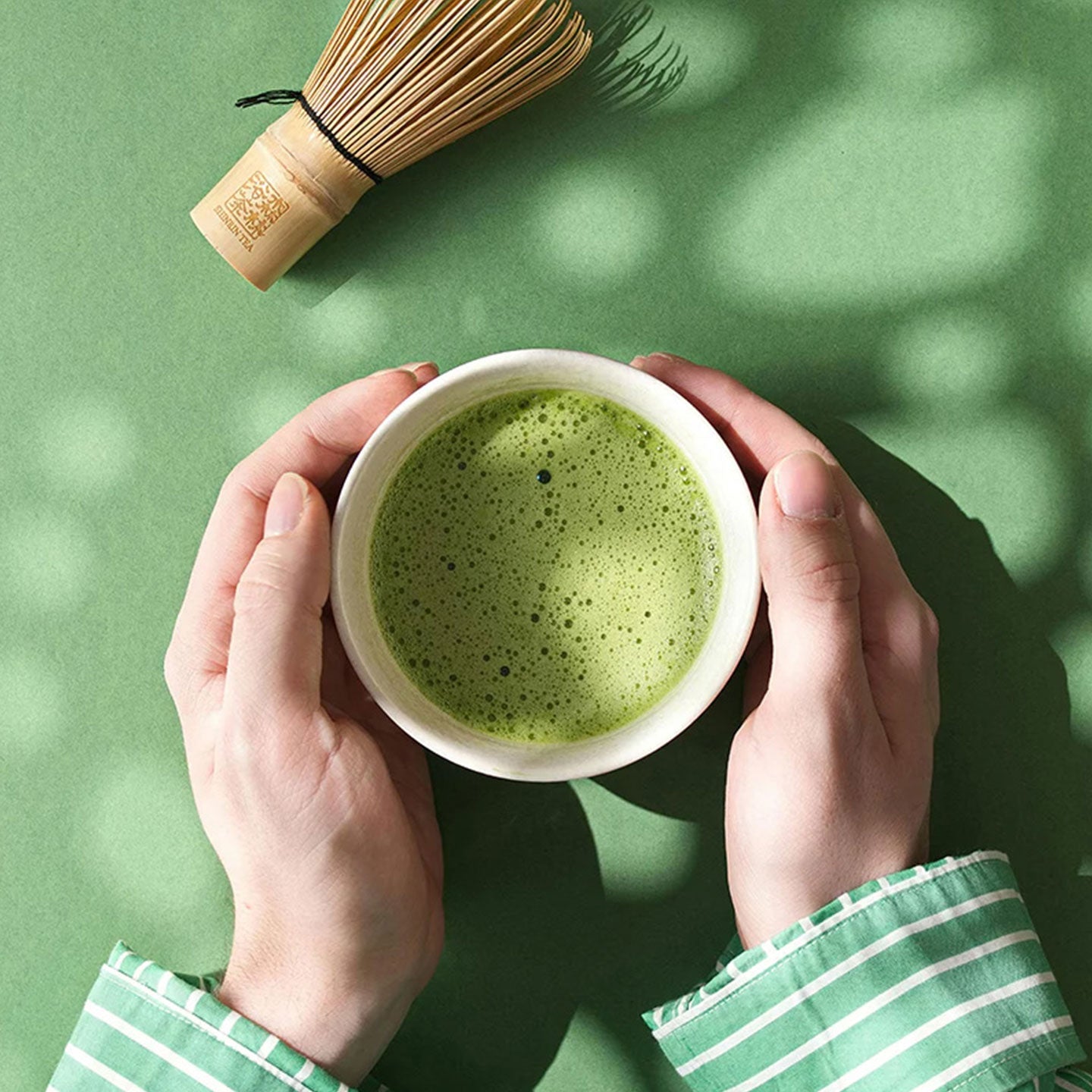 Sachet matcha bio au design épuré à offrir
