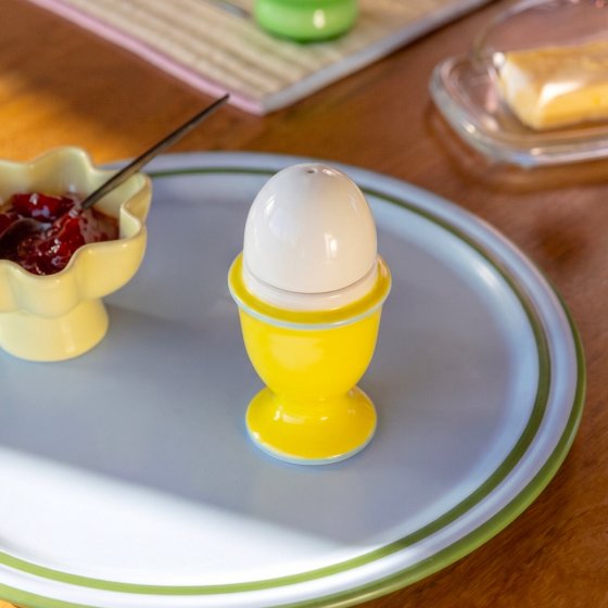 Set salière poivrière œuf jaune