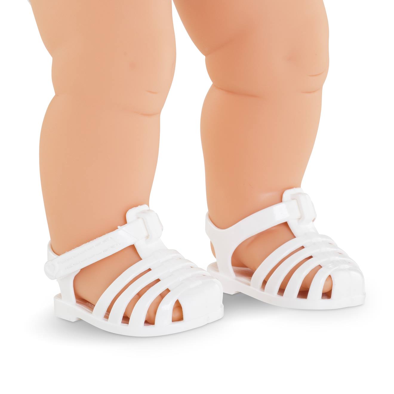 Sandales blanches pour poupon 36 cm multicolore