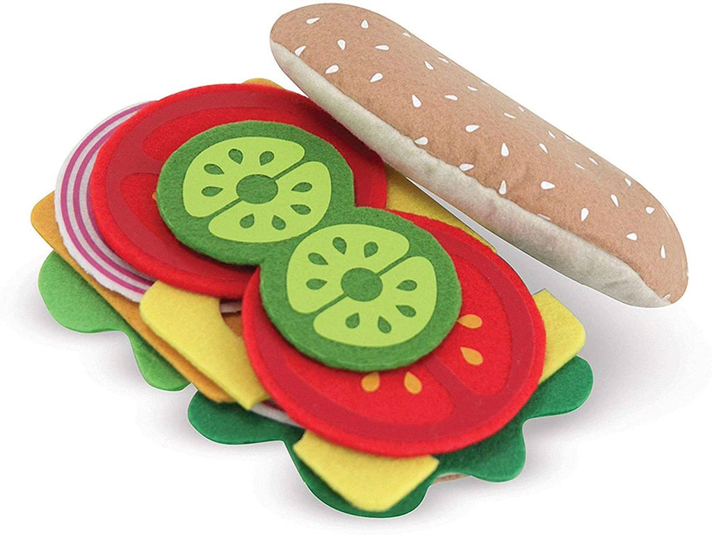 Sandwich en feutre marron