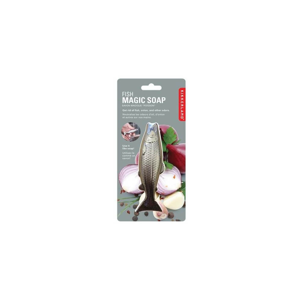Savon Poisson Anti-Odeurs - Accessoire Salle de Bain Originaux Kikkerland