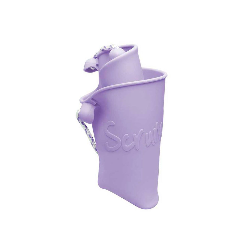 Seau de plage en silicone souple violet