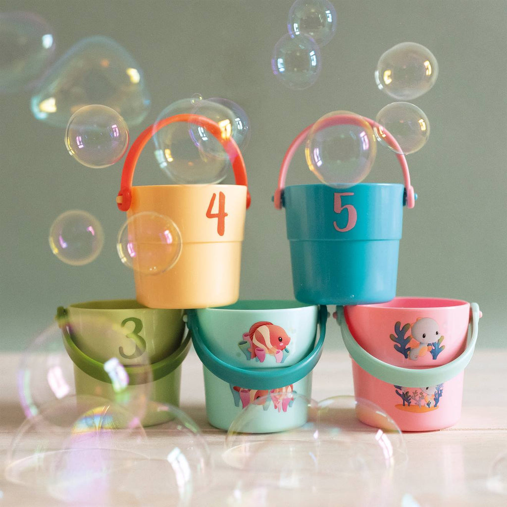 Seaux mes bébés animaux 5 pièces multicolore