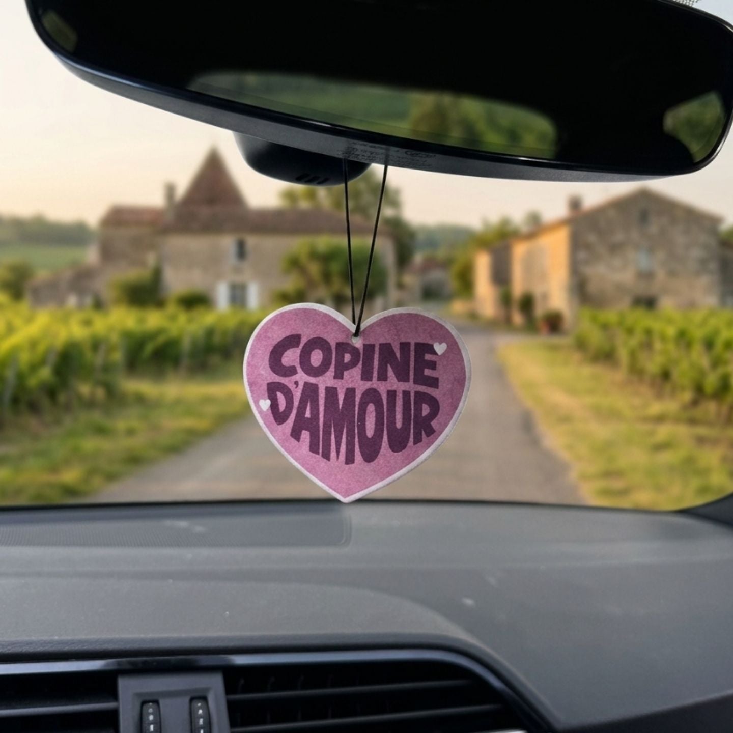 Sent-bon en forme de cœur pour voiture, parfum vanille