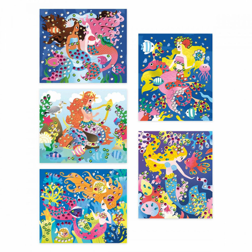 Sequins à coller sirènes multicolore