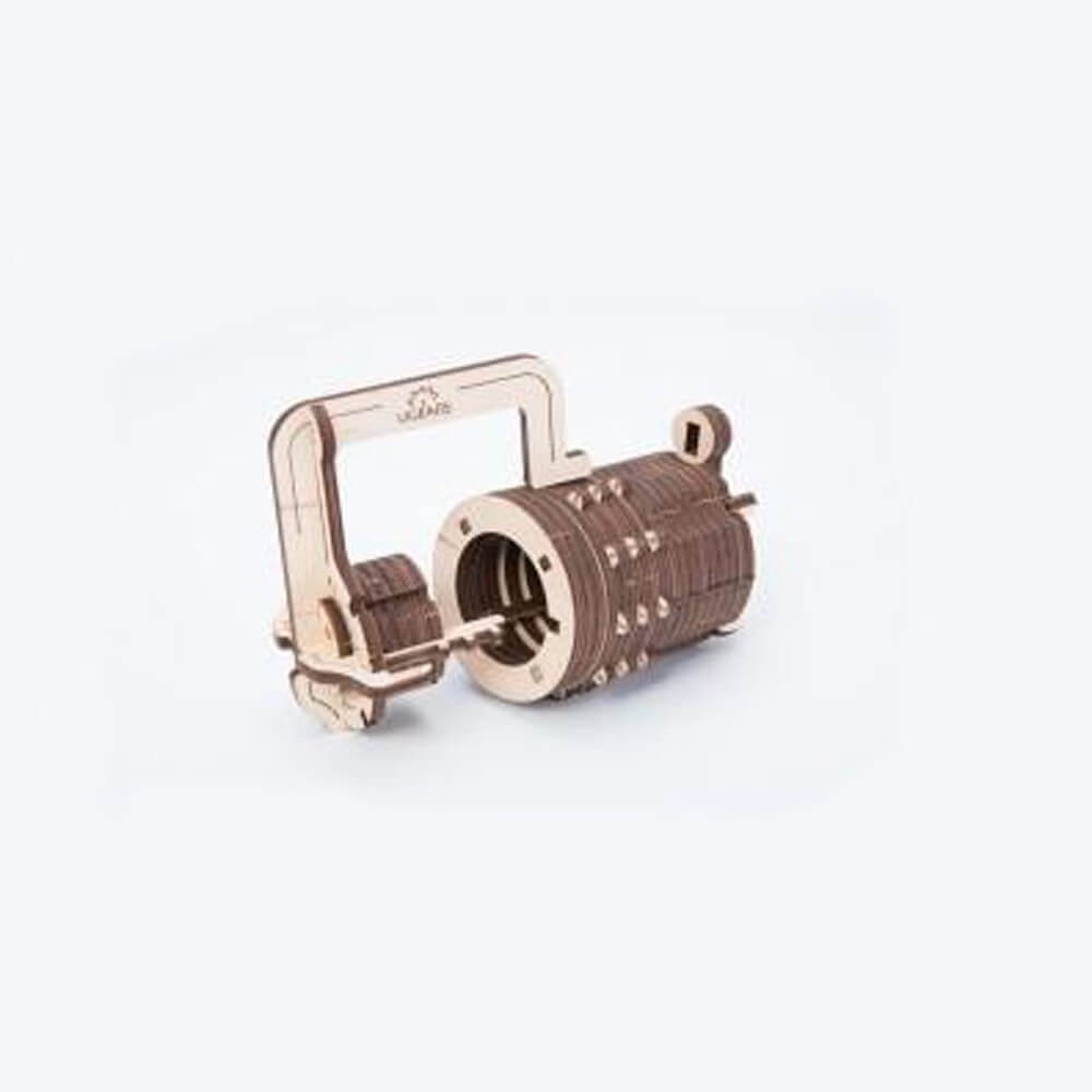 Serrure Cryptex en Bois à Monter - Maquette Bois Ugears