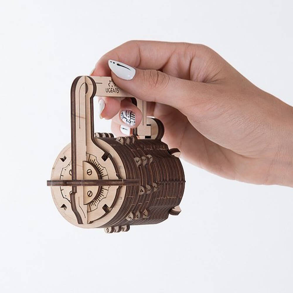 Serrure Cryptex en Bois à Monter - Maquette Bois
