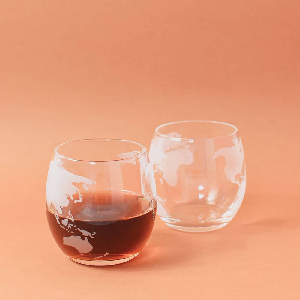 Ensemble Décanteur Globe et Verres (x2) Mundua - Carafe Vin Originale