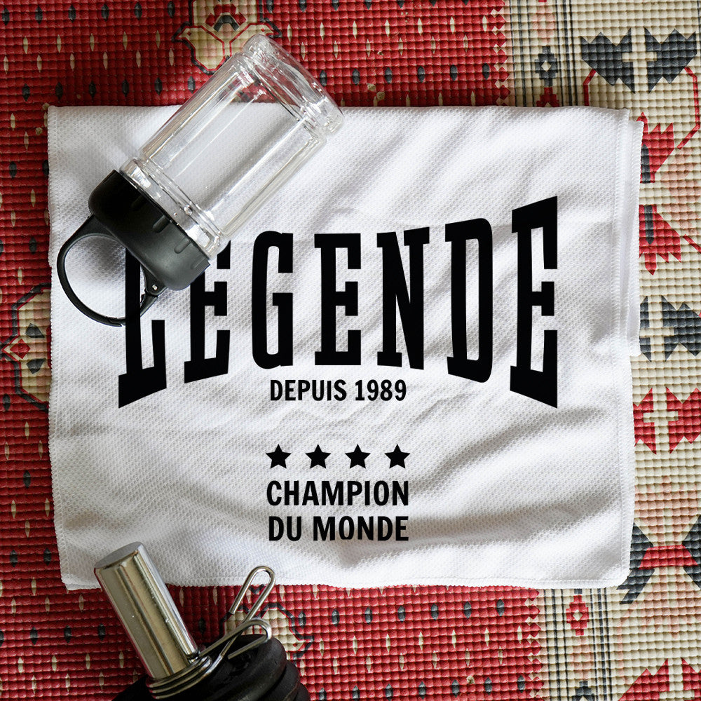 Serviette de Sport Microfibre et Gourde Légende à Personnaliser - Mode
