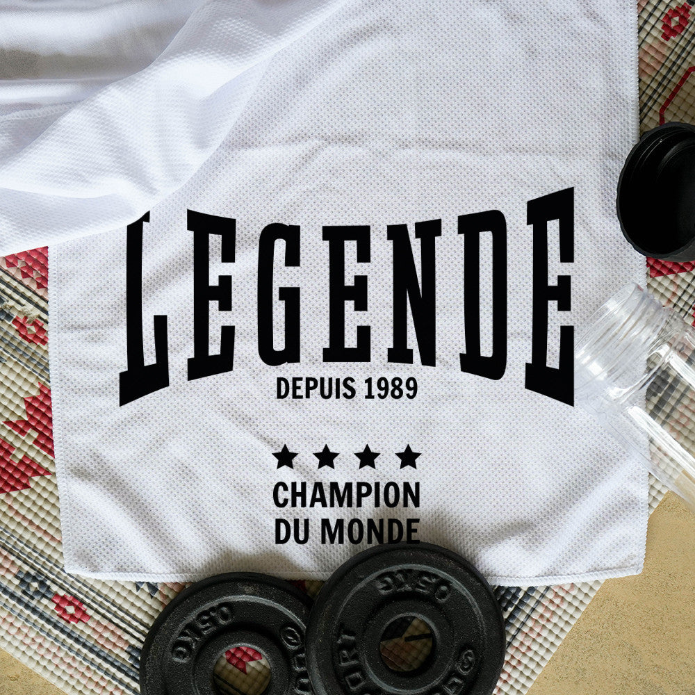 Serviette de Sport Microfibre et Gourde Légende à Personnaliser - Mode