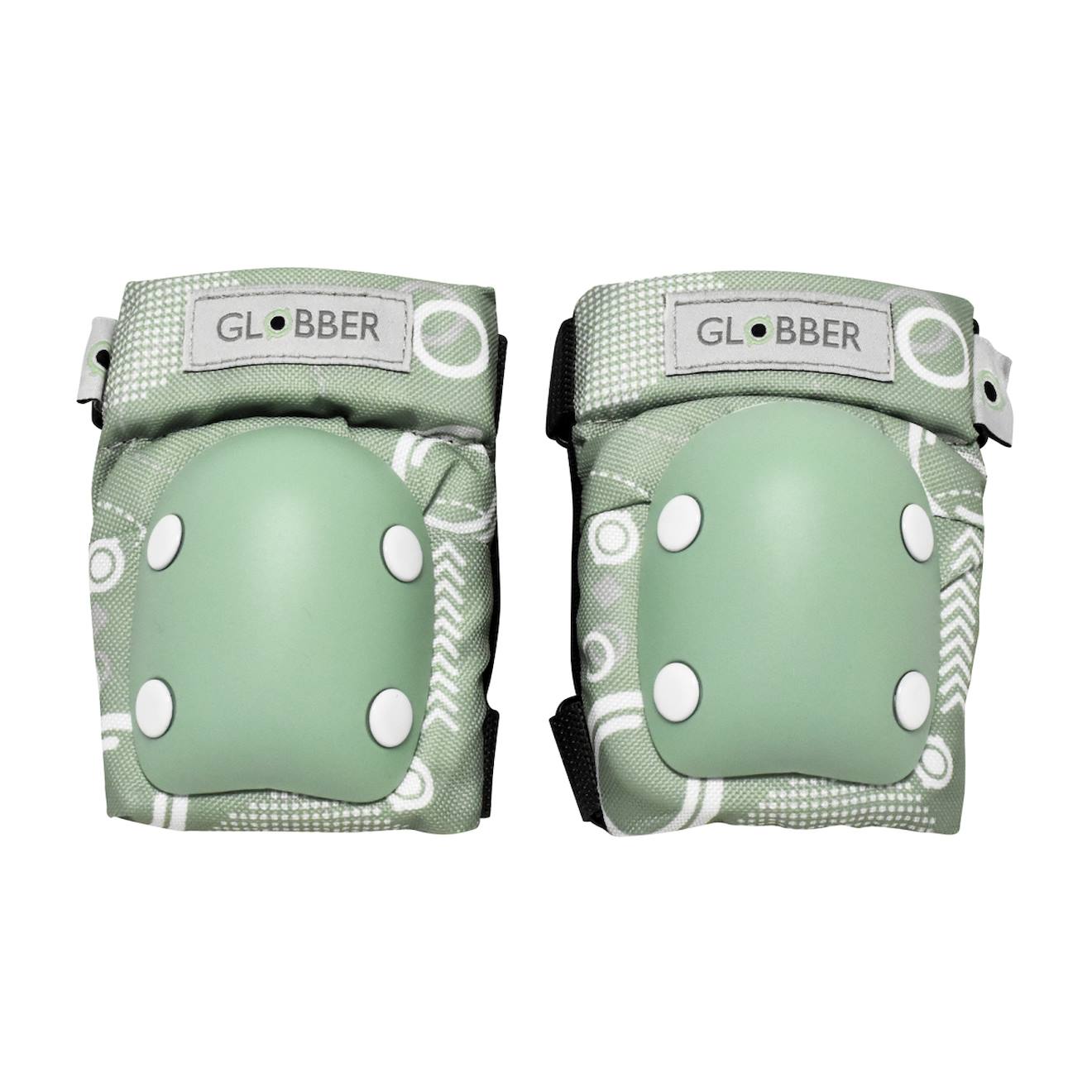 Set 2 protections imprimés enfants xxs (coudes et genoux) vert sauge
