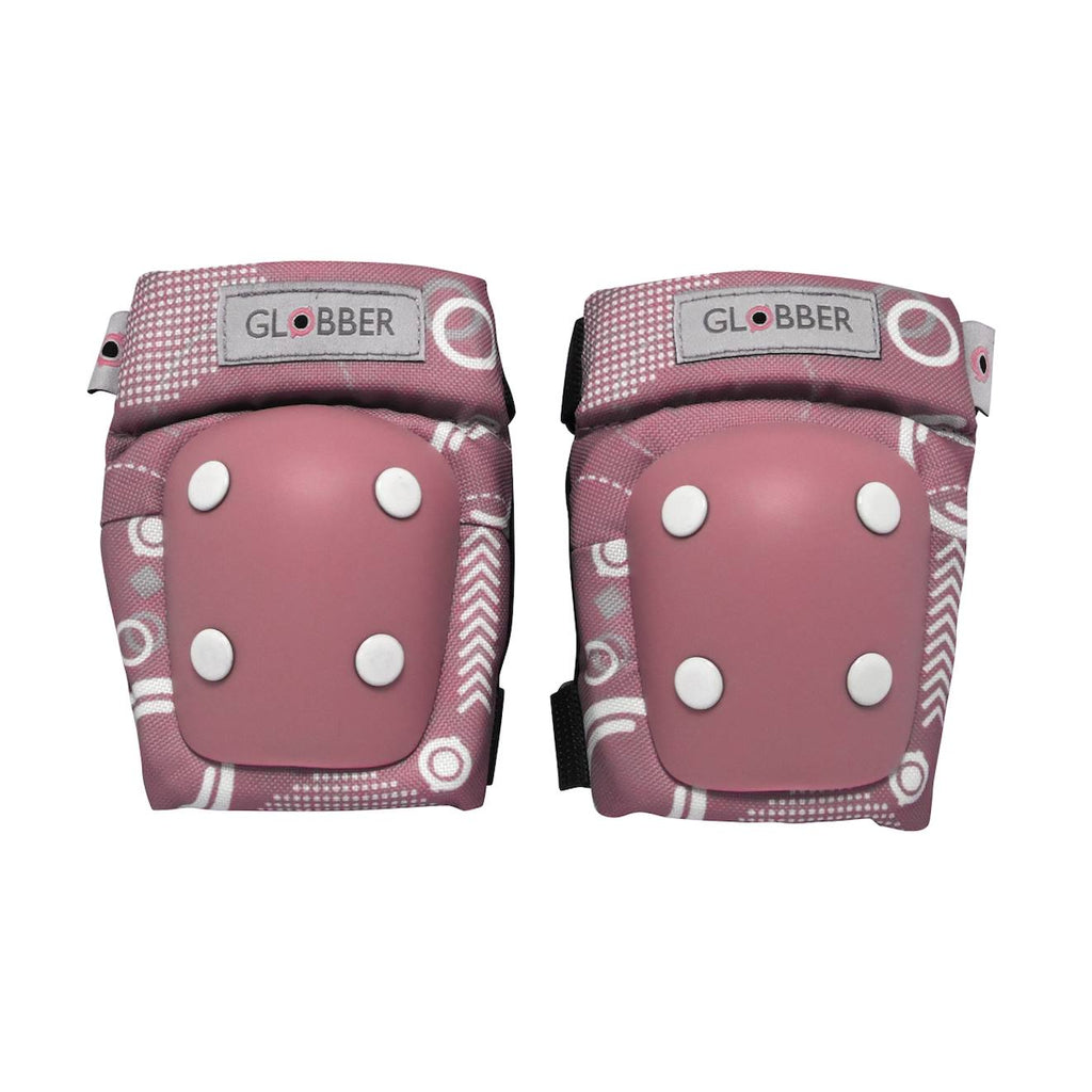 Set 2 protections imprimés enfants xxs (coudes et genoux) rose pastel