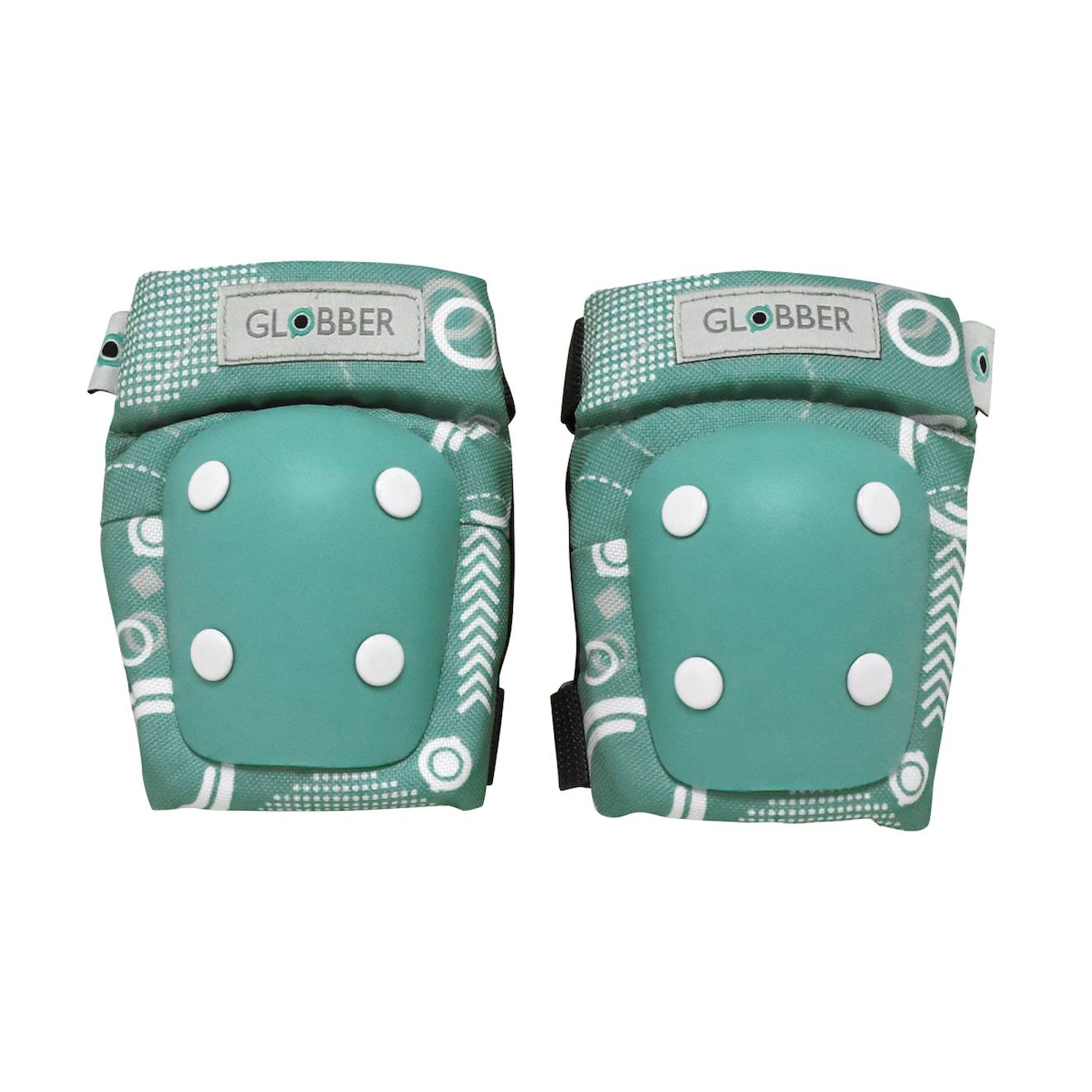Set 2 protections imprimés enfants xxs (coudes et genoux) vert emeraude