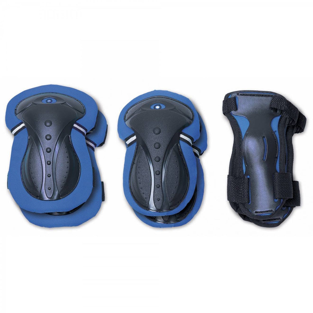 Set 3 protections enfant xs (coudes, genoux, poignets) bleu marine