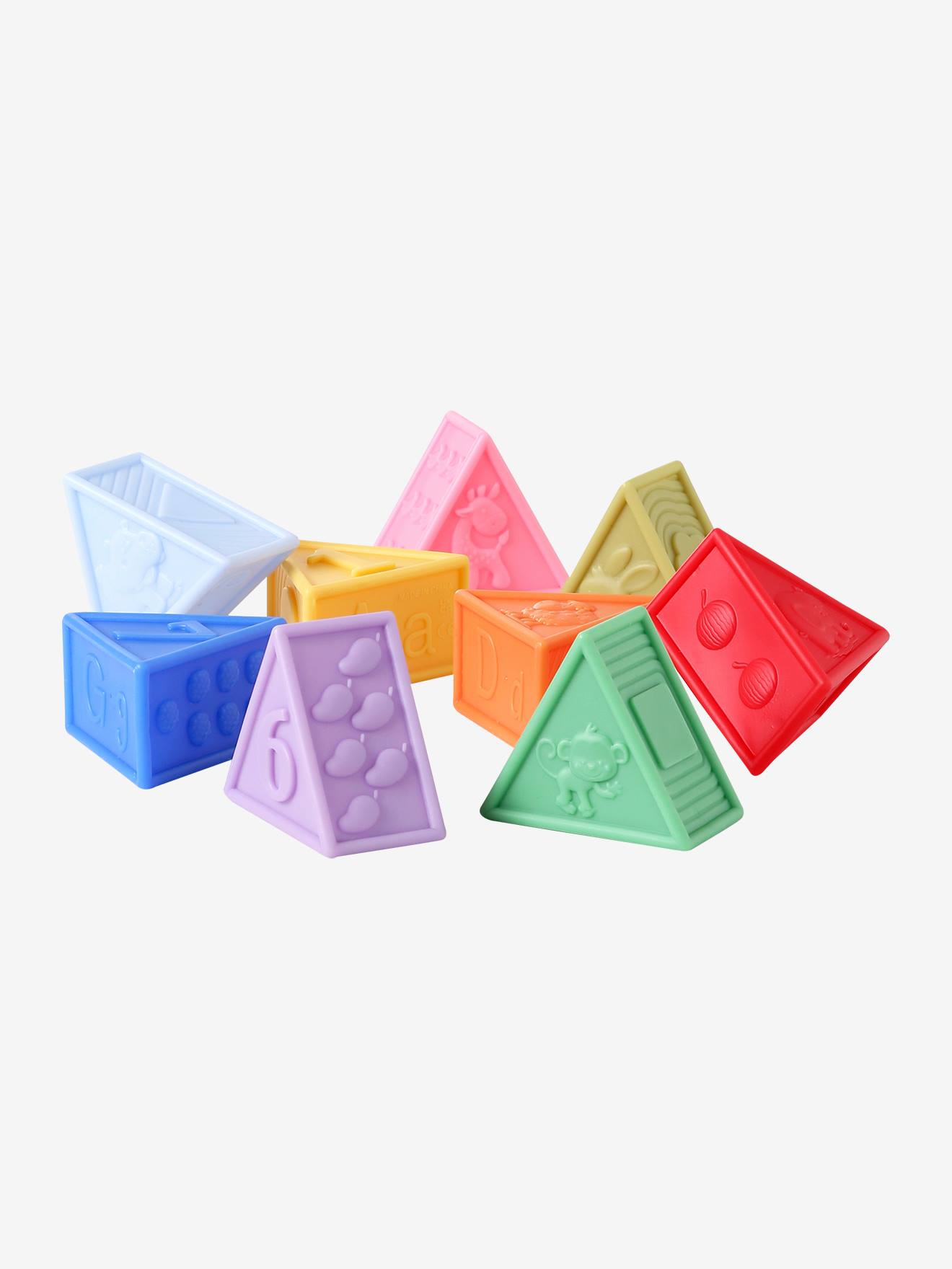 Set 9 triangles sensoriels multicolore
