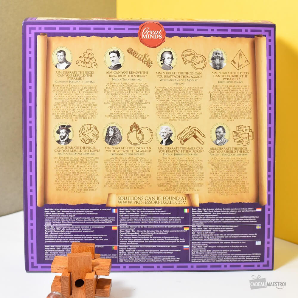 Set de Casse-Tête Grands Esprits (x8) - Casse-Tête Professor Puzzle