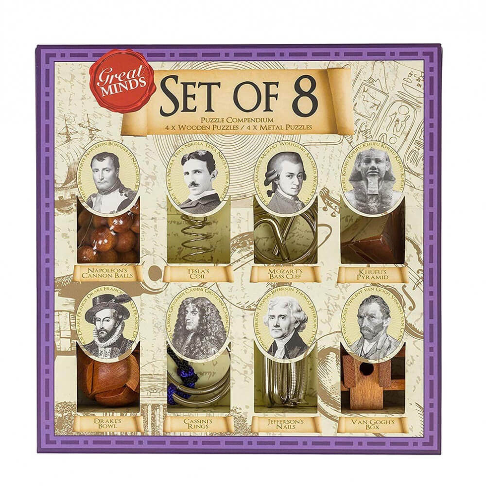 Set de Casse-Tête Grands Esprits (x8) - Casse-Tête Professor Puzzle