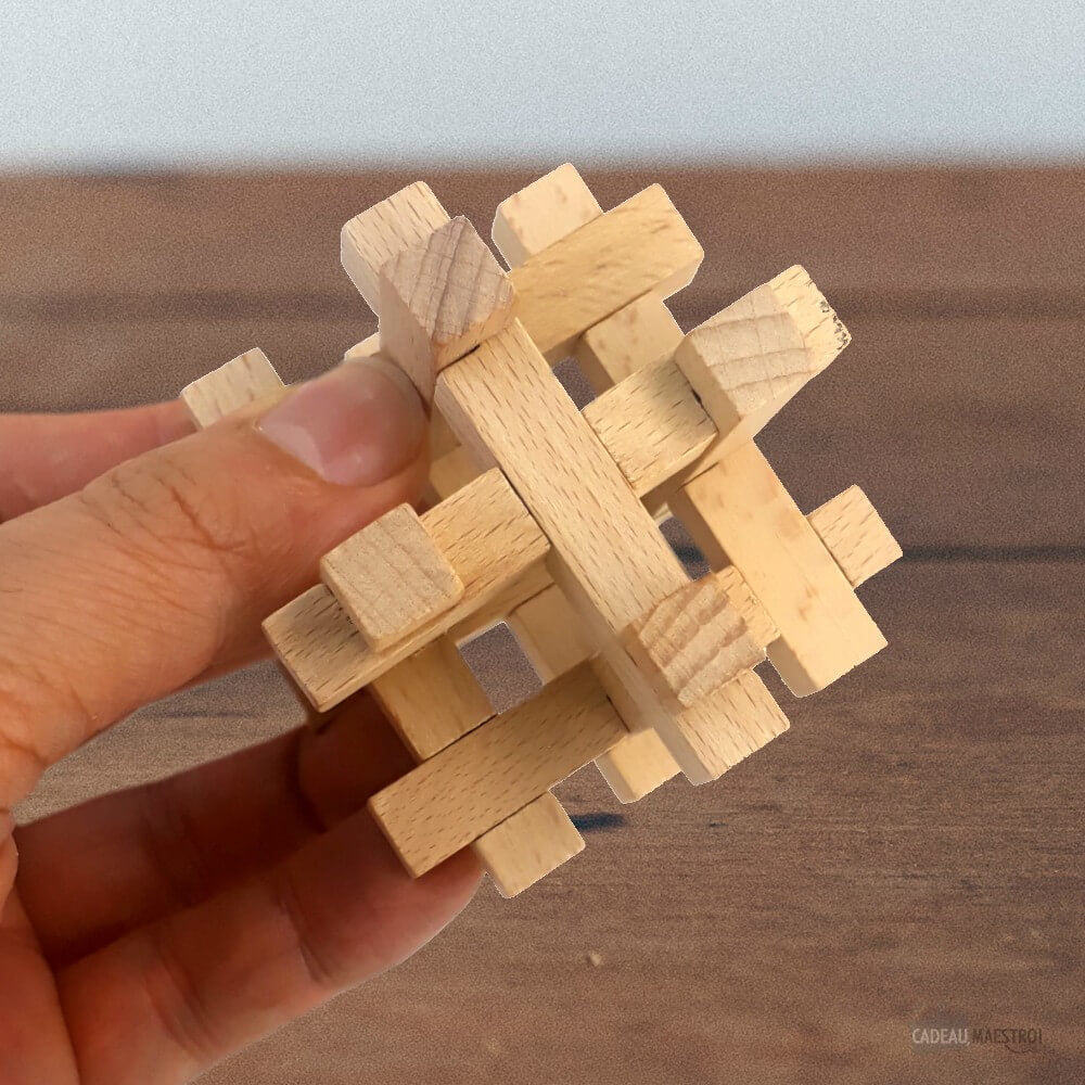Set de Casse-Tête Bois KongMing (x4) - Casse-Tête Philos