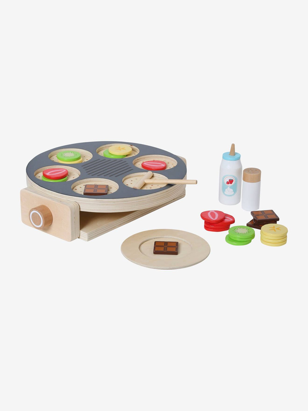 Set crêpes party en bois FSC gris