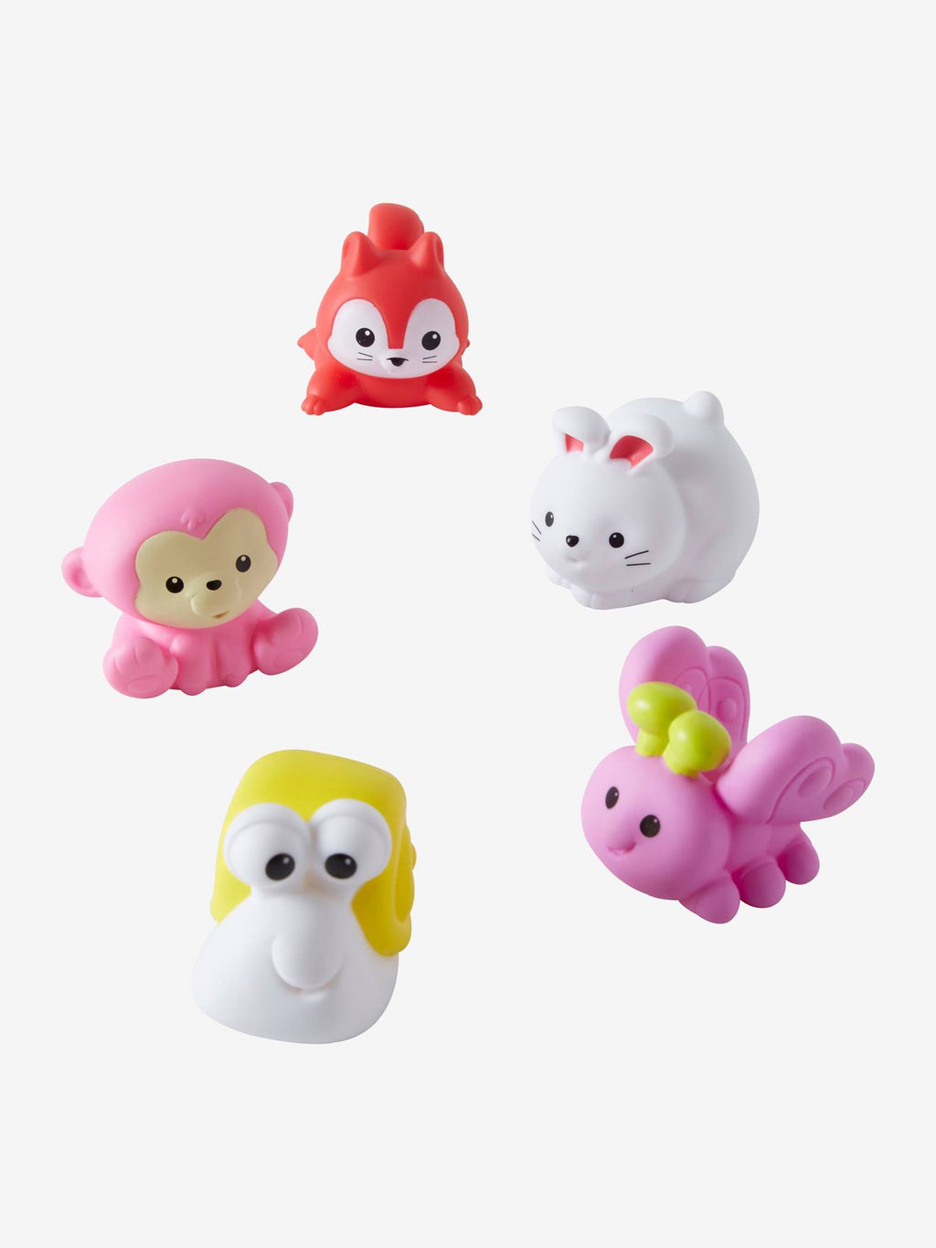 Set de 10 aspergeurs de bain animaux multicolore