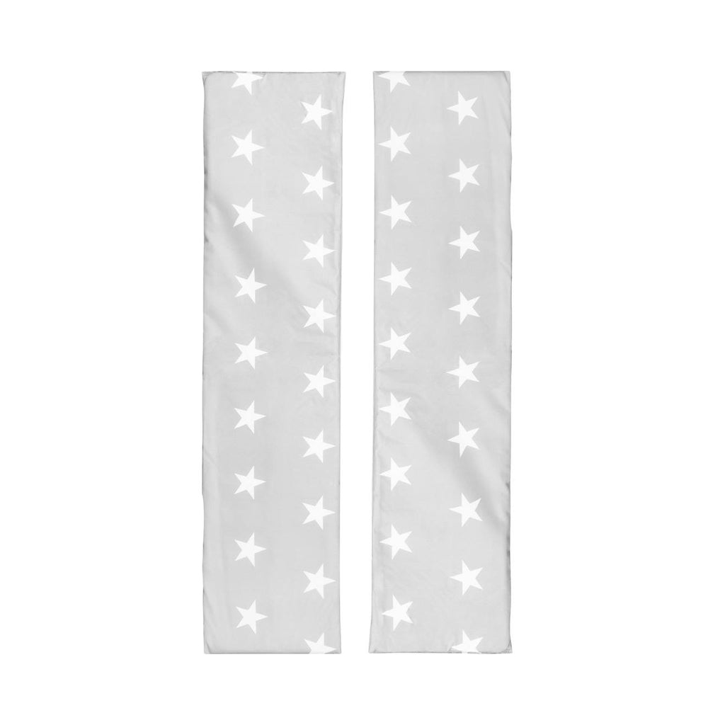 Set de 2 coussins pour bancs de table pique-nique enfant little stars gris - motif étoiles