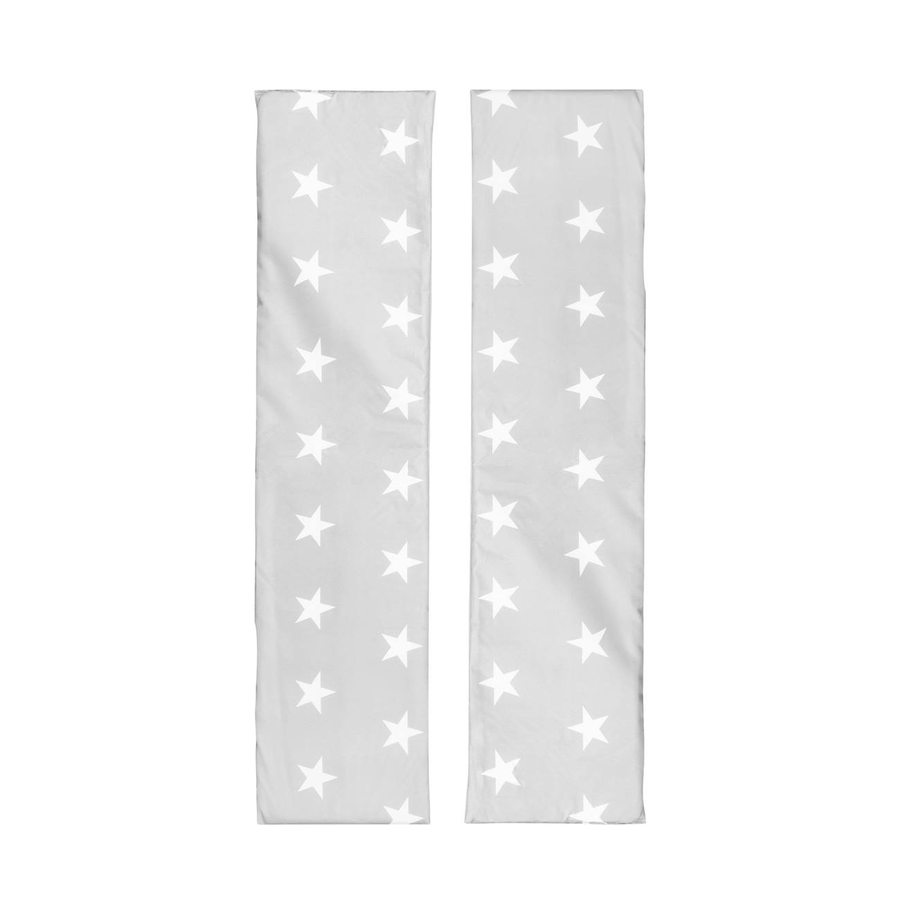 Set de 2 coussins pour bancs de table pique-nique enfant little stars gris - motif étoiles