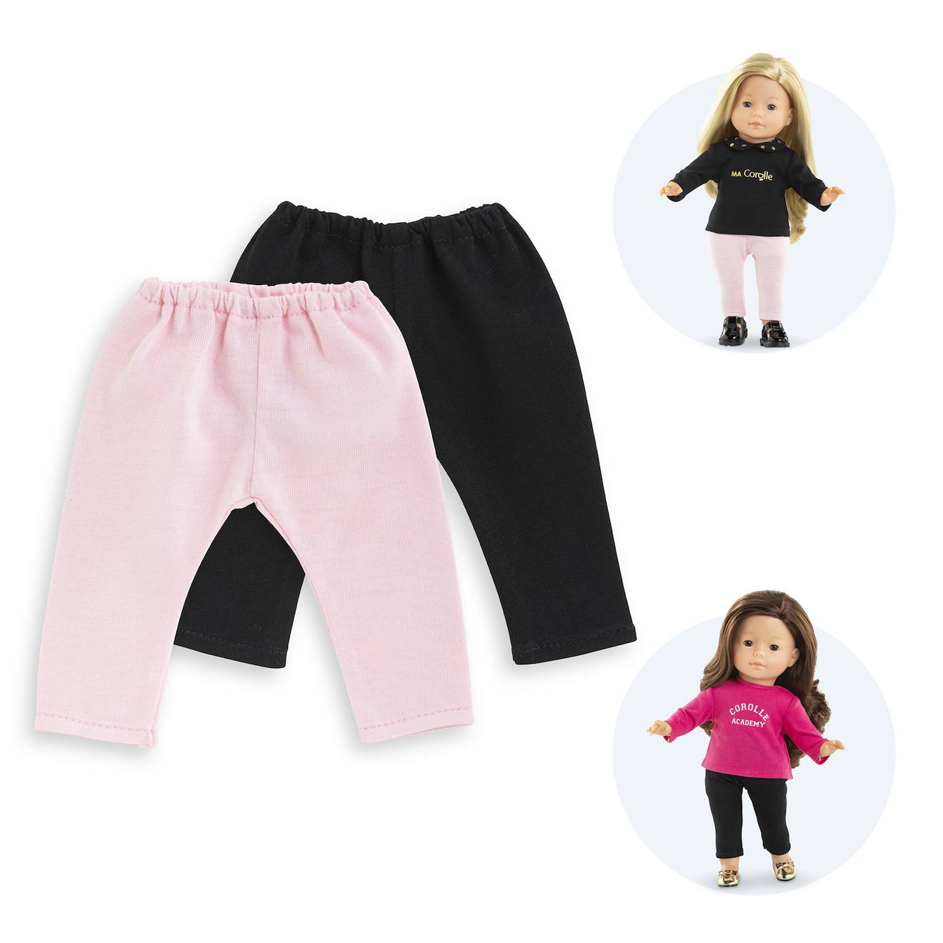 Set de 2 leggings pour poupée ma Corolle multicolore
