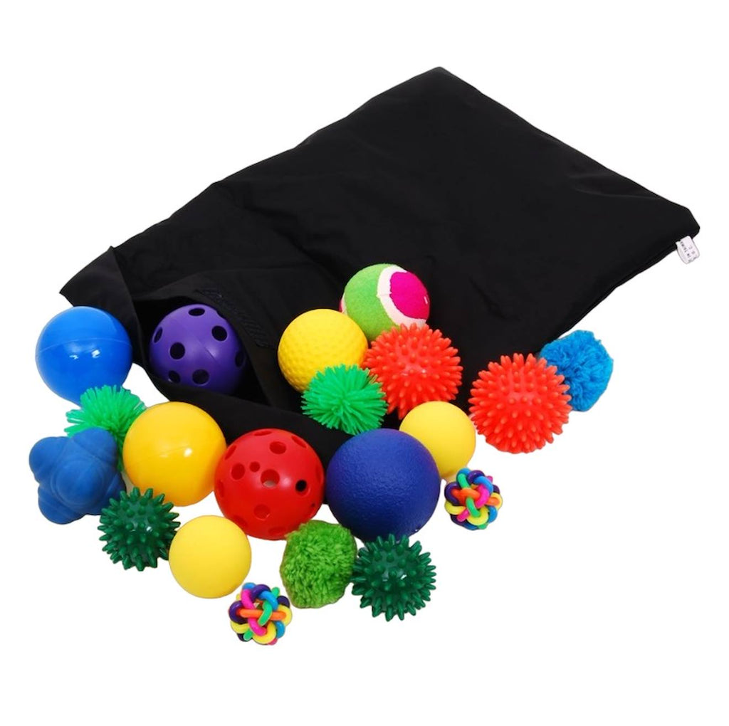 Set de 20 balles sensorielles noir