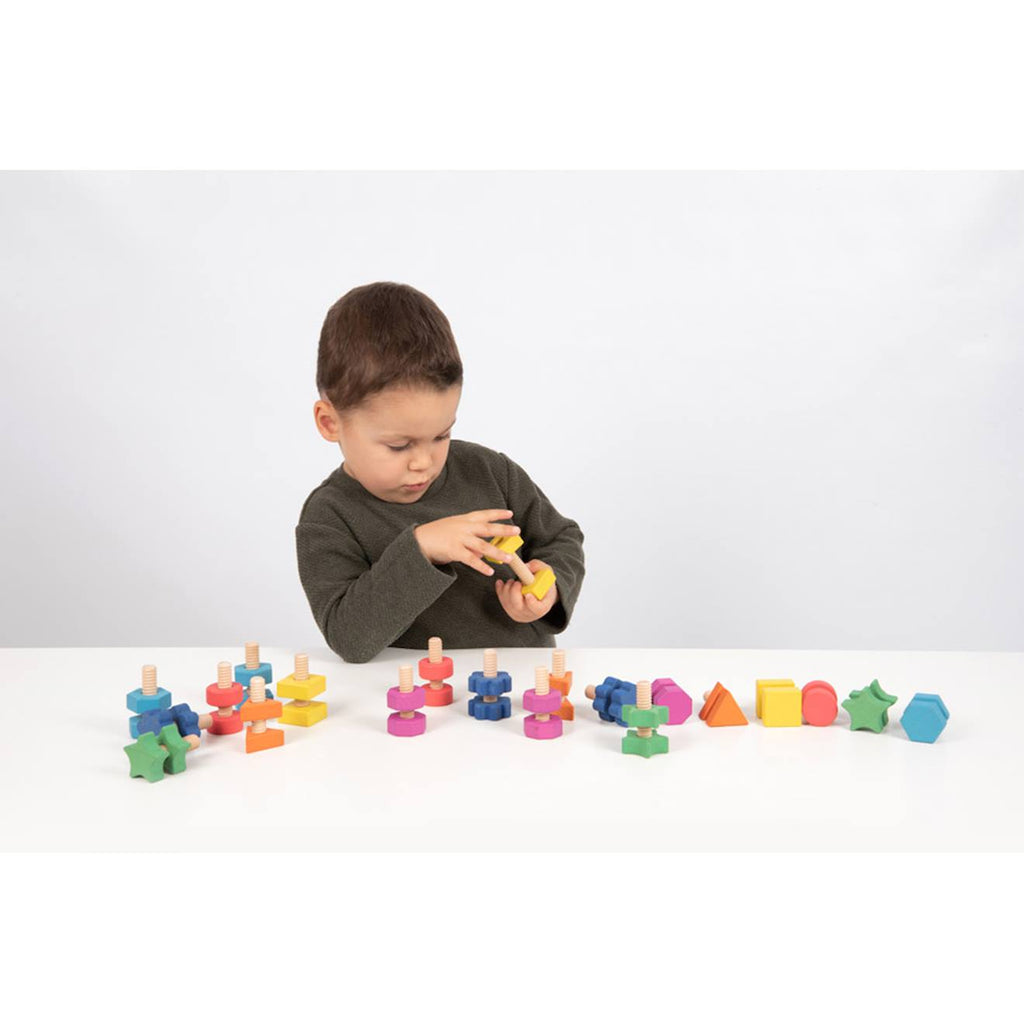 Set de 21 écrous à visser multicolore