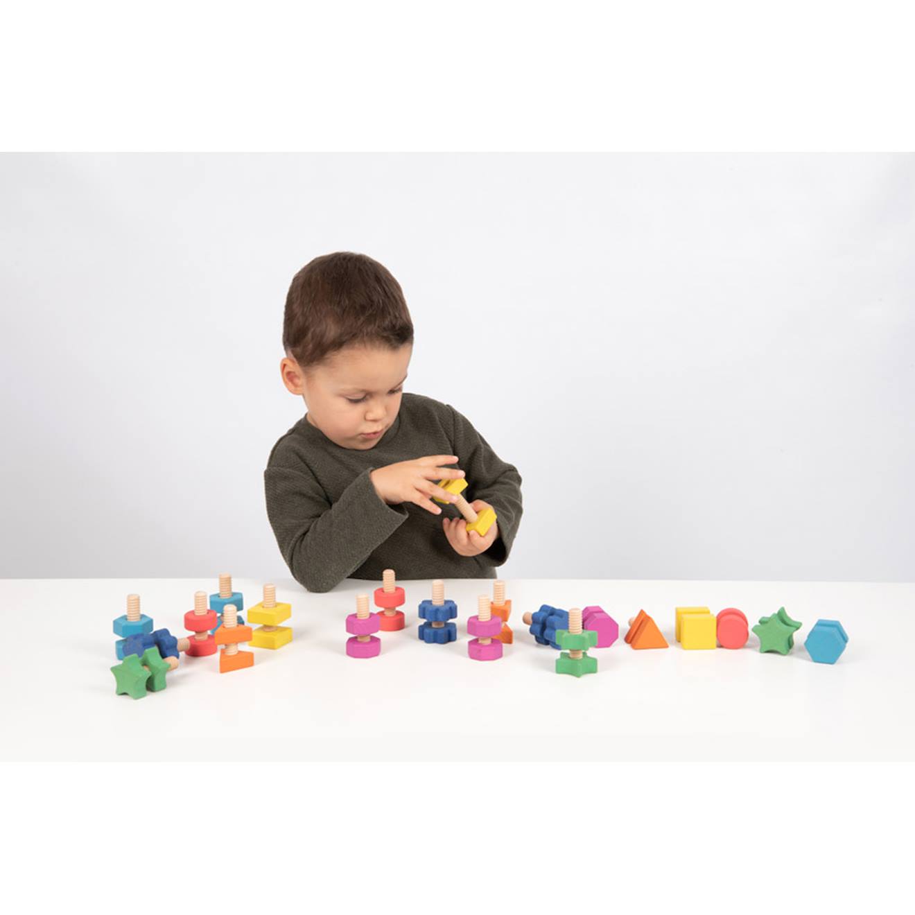 Set de 21 écrous à visser multicolore