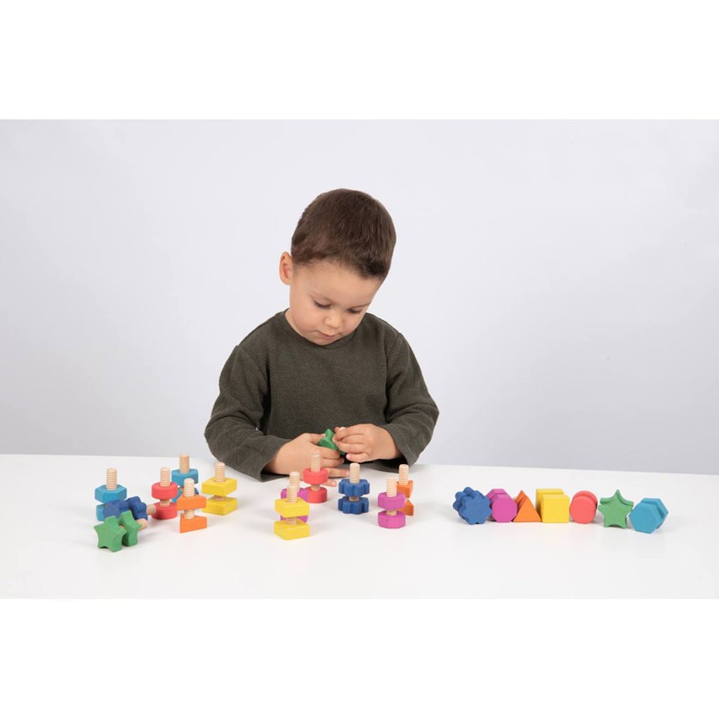 Set de 21 écrous à visser multicolore