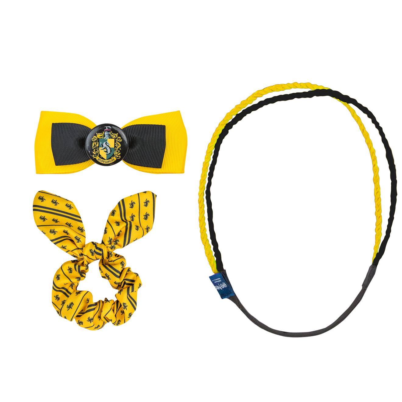 Set de 3 Accessoires Cheveux Poufsouffle Trendy - Harry Potter Jaune