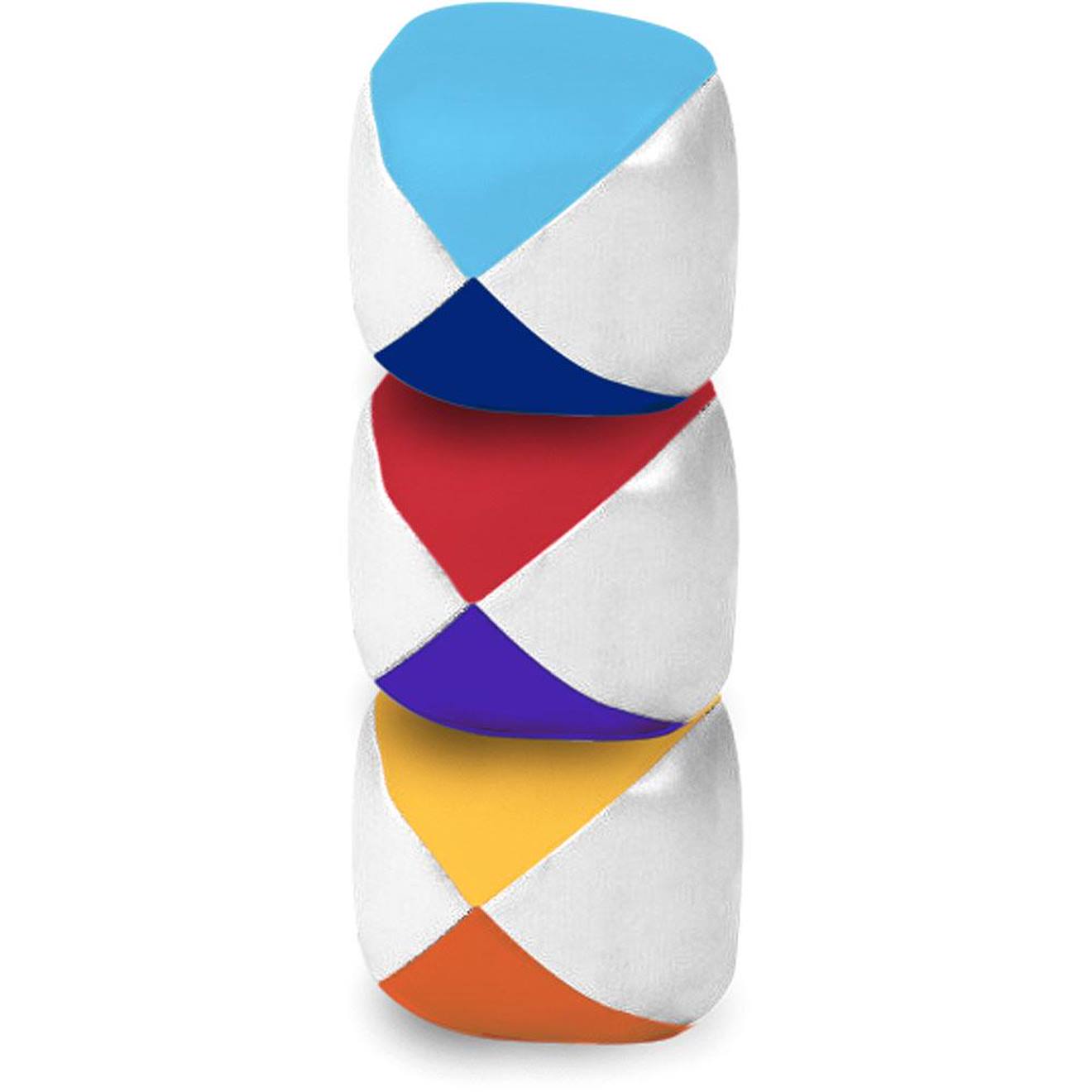 Set de 3 balles de jonglage bleu