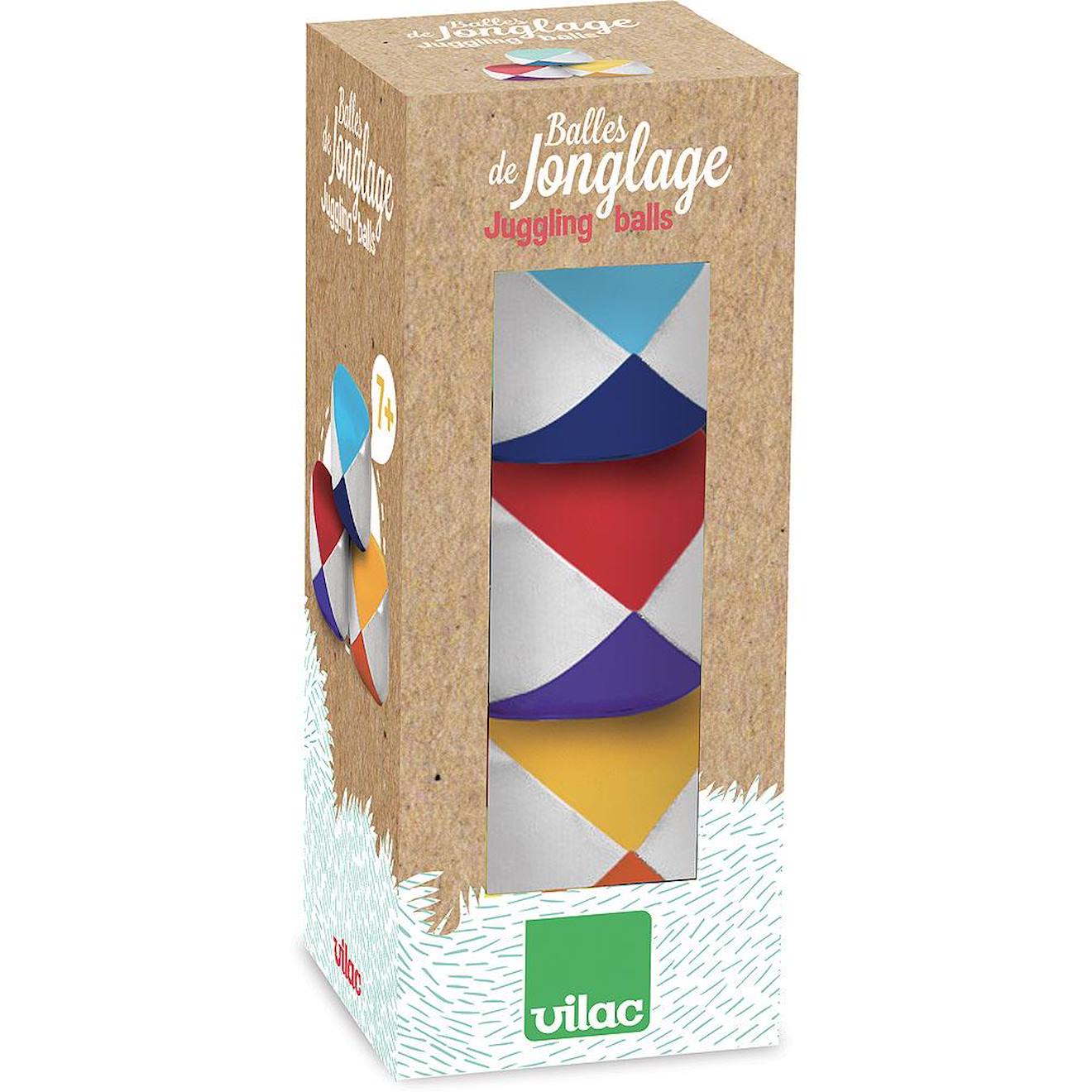 Set de 3 balles de jonglage bleu