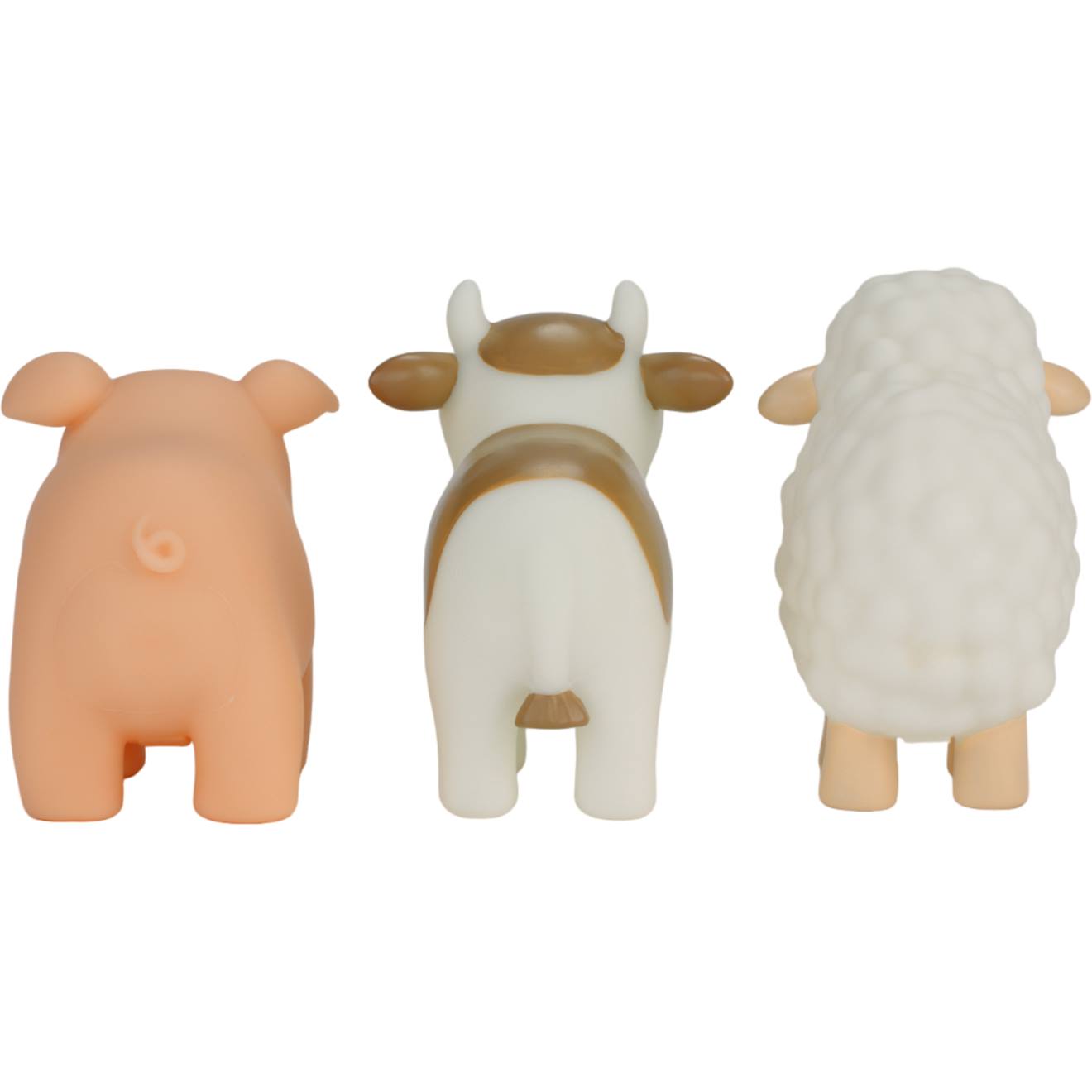 Set de 3 figurines de bain little farm multicolore