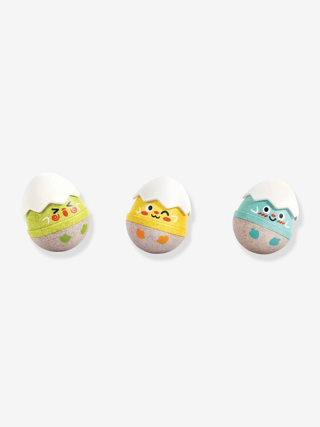 Set de 3 hochets poussins - blanc