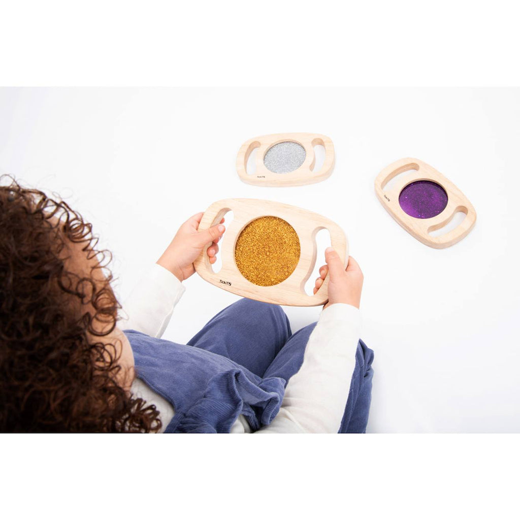 Set de 3 miroirs pailletés multi-coloured