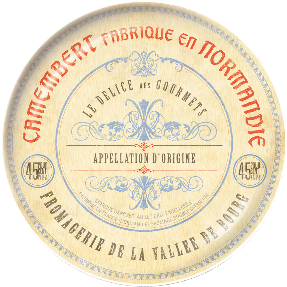 Set de 4 assiettes à fromage en porcelaine